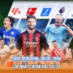 Odds Biến Động Trước Trận | Cập Nhật Chuẩn Xác 24/24